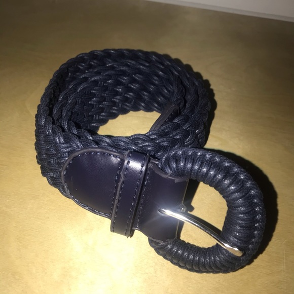 💕Navy Blue Braided Belt - Picture 1 of 2
